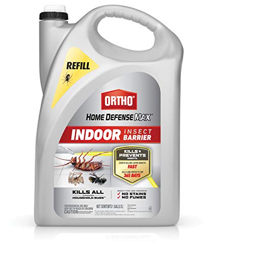 Ortho Home Defense Max Indoor Insect Barrier: Refill, Starts Killing Ants, Roaches, Spiders, Fleas and Ticks Fast, Use for Indoor Pest Control, Long-Lasting Control, 1 gal.
