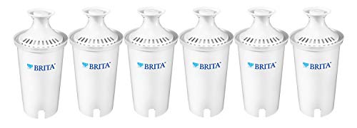 Brita Standard Water Filter, Standard Replacement Filters for Pitchers and Dispensers, BPA Free, 6 Count