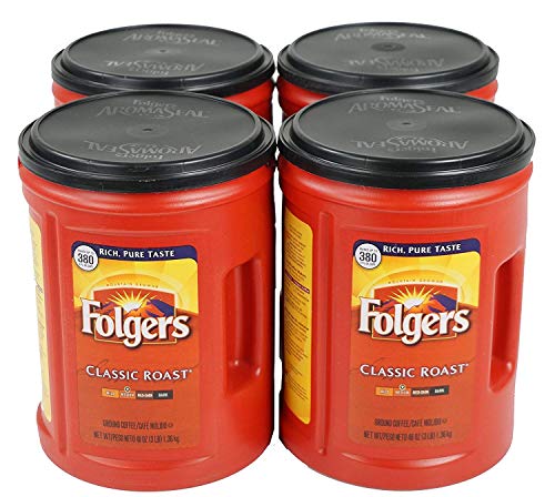 Folgers Ground Coffee 48 oz, 4 Cans